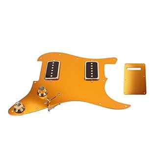 EXCEART Pickguard HH Et Plaque Arrière Pré-Câblés avec Bouton de Commande pour Pièce de Rechange pour Guitare Électrique… - Les Beatles, Paul McCartney, John Lennon, RIngo Starr, George Harrison EXCEART Pickguard HH Et Plaque Arrière Pré-Câblés avec Bouton de Commande pour Pièce de Rechange pour Guitare Électrique… – Image 3
