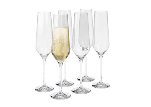 Copas de champán para cenas elegantes y celebraciones en casa juego Eva Trio 541204 de 6 unidades