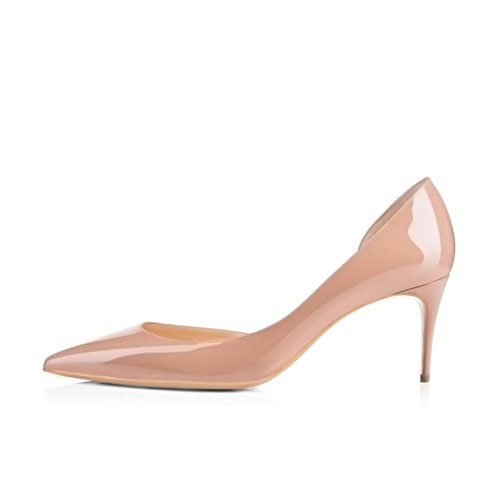 Women's D'Orsay Pumps Stiletto High Heel Shoes Slip On Sexy Pointed Toe Dress Pumps Shoes2