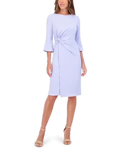 Image of Kensie Women's Belle Sleeve Scuba Crepe Midi Dress