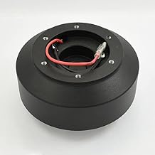 Steering Wheel Short Hub Adapter Billet Black Compatible with BMW E24 E28 E30 E32 318i 325e 325i 528e 535i 735i M3