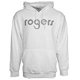 Rogers Men's Cotton Hoodie Jacket in White Size L