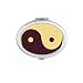 Taichi China Eight Diagram Oval Mirror Portable Fold Hand Makeup Double Side Glasses