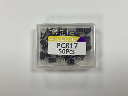 ALLECIN PC817 PC817C Transistor Output Optocoupler DIP-4 2.54mm Pitch for DIY (Pack of 50pcs) - Thumbnail 5