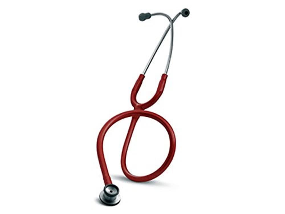 3M Littmann Classic II Infant Stetofonendoscopio Rosso, 2114R + GIMA ASTUCCIO PORTA FONENDO, Nero, Uso Professionale