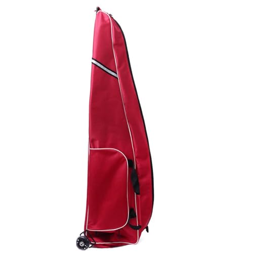 Bolso Rodante para Esgrima TISHITA con Compartimientos para Casco y Ropa Rojo