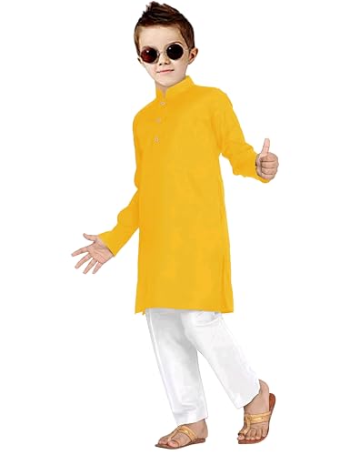 Image of Trustous Ethnic Wear Boys's Cotton Kurta Pyjama Sets