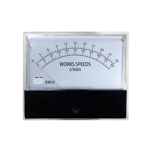 Tachymètre à double plage 59C2 trois échelles 30r 60r 640r 1200 tr/min RPM