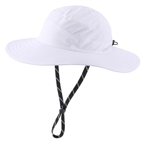 Image of Connectyle UPF 50+ Wide Brim Sun Hat for Men Women UV Protection Bucket Hats Outdoor Breathable Safari Hat for Fishing Hiking