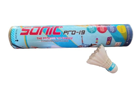 Sonic Pro-19 Feather Badminton Shuttlecock | Feather Construction, Pro-19 Model-image-48
