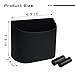COZILO Leather Car Trash Can – Leakproof & Easy-to-Clean Car Trash Bin for Cars, SUVs & Trucks | Includes 60 Trash Bags, Easy Install, Black