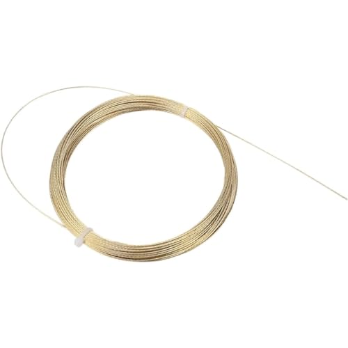 Image of Windshield Cut Out Tool Cutting Wire 20 Meters 0.6mm 24 Gauge Spring Steel Rope Glue Remover for Car Windshield Removal Install Repair Replacement Golden