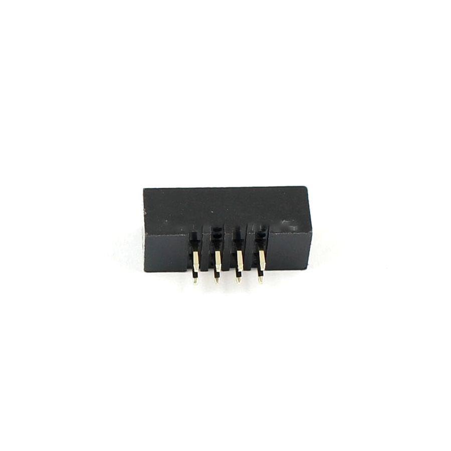 Generic 100 Pcs 2mm 2x4Pin 8 Pin Straight Male Shrouded PCB Box header IDC Socket