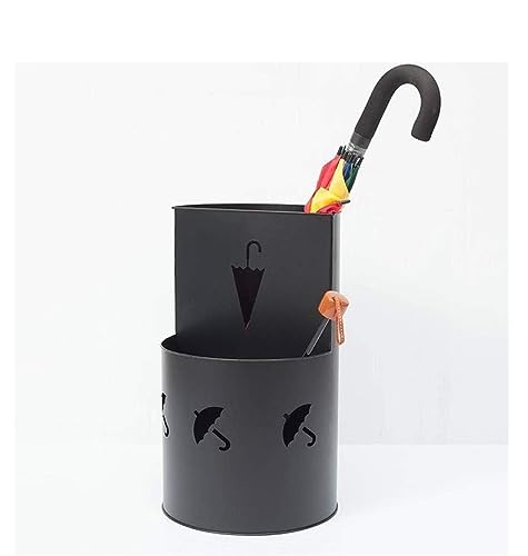 Porte-parapluie d'intérieur en métal rond pour entrée de maison - 3