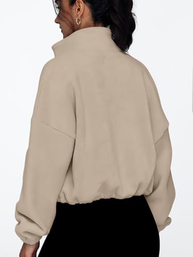 AUTOMET Womens Fleece Jackets Zip Up Oversized Sweatshirts Winter Clothes Long Sleeve Crop Sherpa Fall Outfits Fashion - Image 6