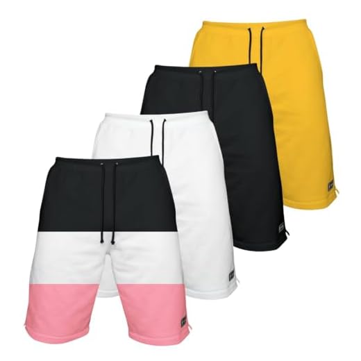 Kit 4 Bermudas Moletom Masculina com 3 Bolsos Fenda Lateral Short Básico Casual Treino (BR, Alfa, P, Regular, Regular, 2)