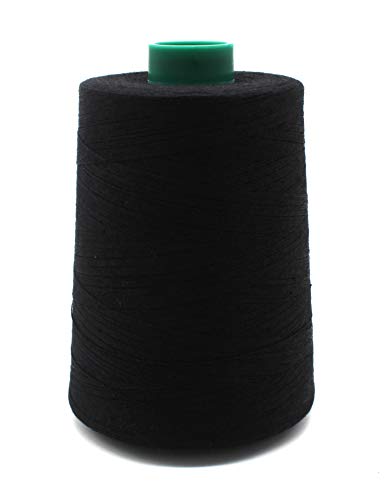 Perma Core Poly-wrap Poly Hilo de Coser Tex-40 6000 yd Negro miniatura 2