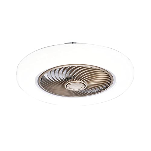 Fan lights Leise Deckenventilator mit Beleuchtung,Modern LED Dimmbar Deckenbeleuchtung mit Ventilator,3-stufige Windgeschwindigkeit,Deckenventilator für Schlafzimmer Esszimmer,Fernbedienung Cover