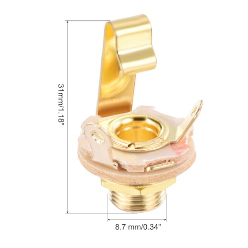 Embase jack 6.35mm stéréo MECCANIXITY pour une liaison audio durable