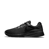 Nike Women's Tanjun Running Shoes, Black/Barely Volt/Black, US 6.5