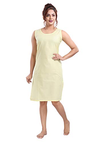 Image of Cotton Rich Camisole Slip for Women | Long Kurti Slip /Suit Slip /Camisole Slip Knee Length Inner(Long Inner)