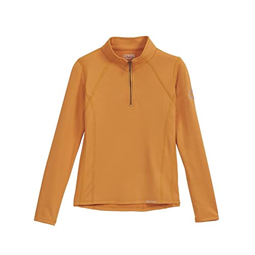 Dover Saddlery HeatBlast Kids' Long Sleeve Shirt, Color: Honey Topaz, Size: Large