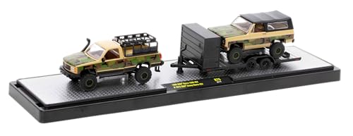 Collectibles M2 Machines AutoHaulers 36000-75 1998 Sierra 1500 4x4 and 1973 Jimmy Sierra 4x4 1/64 Scale Diecast