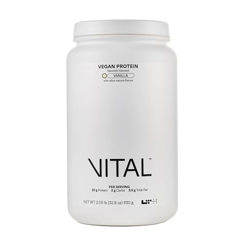 LTH Vital Vegan Protein - Trusted by Life Time Members - Plant-Based Protein Powder Made from Pea Protein - Supports a Healthy Immune System - Dairy Free & Soy Free - Vanilla, 30 Servings