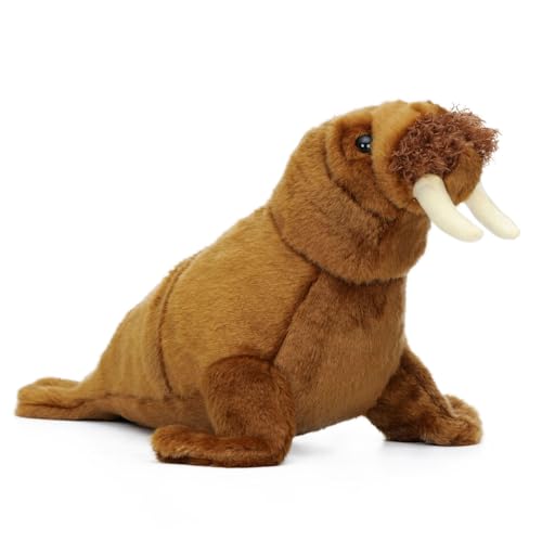 HOMEXYLYL Animal de Peluche de morsa, Juguete de Peluche Suave y tierno Regalo Adorable for niños Adultos familias