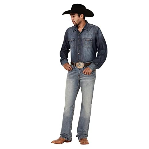Cody James Men's Core Bear Down Light Wash Stretch Slim Bootcut Jeans Blue 33W x 32L