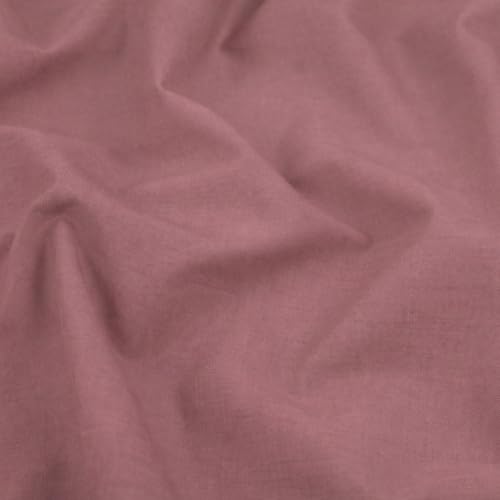 Image of Soimoi Mauve Solid 60 * 60's Cotton Cambric Fabric by the Yard, 56 Inch Wide Light Weight Material Suitable for Kurtis, Blouses, Kids Clothing, Tunics, Dresses and Summer Apparel
