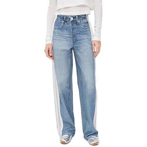 rag & bone Women's Rb Miramar Terry Pull On Wide Leg Pants