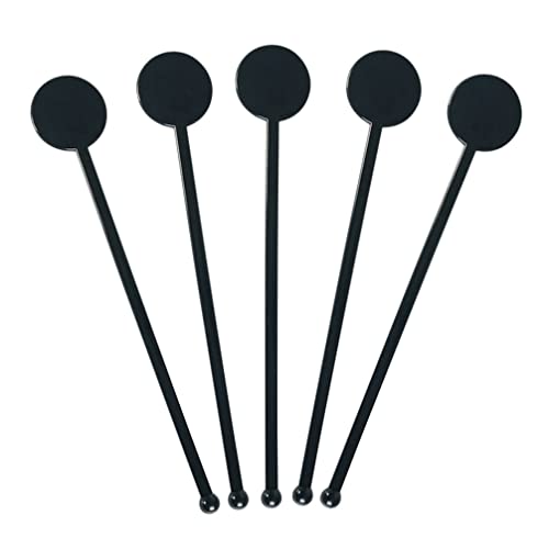 Tofficu 200Pcs Plastic Cocktail Stirring Stick Drink Muddler Beverage Stirrer Swizzle Sticks Bar Cocktail Drinks Mixing Rod #TOP26