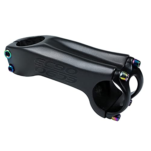 6 17 Degree 60 70 80 90 100 110 120 130mm MTB Bicycle Stem,Bike Carbon Handlebar Stem, Road Bicycle Stems, for Most Bicycle, BMX, Cycling,Black (17° 70MM)