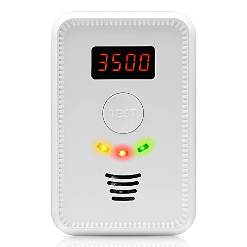 Hcmlek Gas Leak Detector, Natural Gas Detector And Plug In Carbon Monoxide Detector For Home, Kitchen, Combustible Gas Leak Detector Monitor For Co, Lng, Lpg, Methane #TOP13