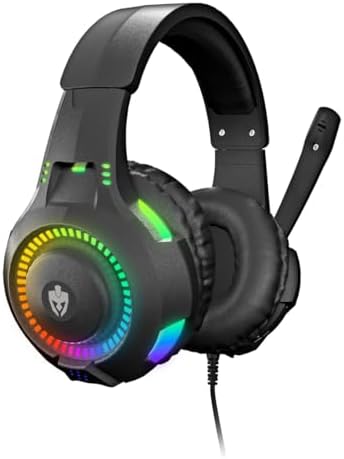 Fone Headset Gamer RGB com Microfone, LED Multicolorido, para PC ...