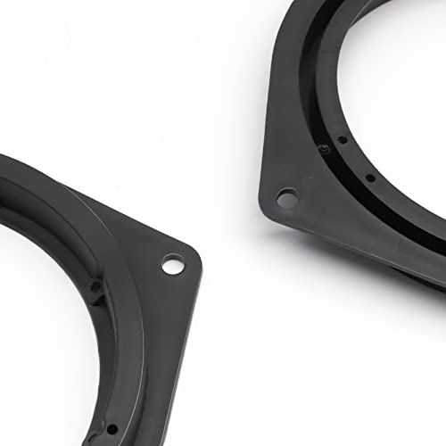 Reamtop 6.5" Aftermarket Plastic Black Speaker Adapter. Fitted For Toyota Avalon, Corolla, Highlander, Prius, Rav, Solara, Tacoma, Venza, Yaris, Crown, Reiz, Byd F3 #TOP4