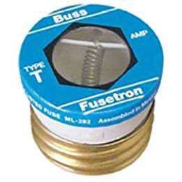 Bussmann T-4 4 Amp 125 Volt Type T Time-Delay Dual-Element Edison Base Plug Fuse