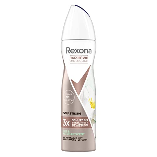 Rexona Maximum Protection Anti-Transpirant Spray Lime & Waterlily Scent mit 48 Stunden Schutz gegen starkes Schwitzen und Körpergeruch 150 ml Cover