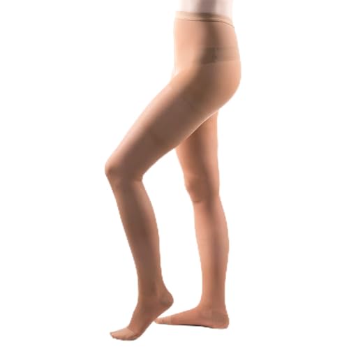 Allegro 15-20 mmHg Essential 15 Sheer Support Compression Pantyhose - Women's Compression Hose with Closed Toe for Support