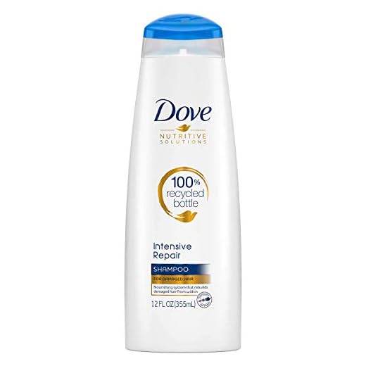 Dove Nutritive Solutions Strengthening Shampoo for Damaged Hair Intensive Repair Dry Hair Shampoo With Keratin Actives 12 oz, Pack of 6