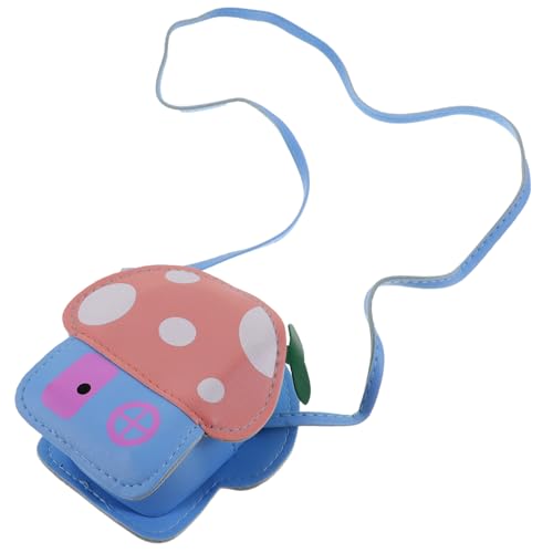 1pc Cute Boys and Girls Shoulder Bag Cartoon Mushroom Shape Coin Bag for Girls Boys Fashionable Coin Purse Random Color