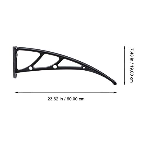 2Pcs Canopy Awning Bracket Window Door Awning Canopy Patio Cover Support Bracket Rack For Patio Front Door Yard #TOP5