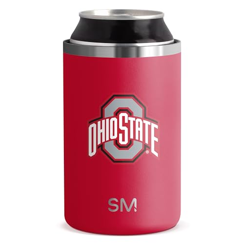 Simple Modern Officially Licensed Collegiate The Ohio State Buckeyes Gifts for Men, Women, Dads, Fathers Day, Graduation | Insulated Ranger Can Cooler for Standard 12oz Cans - Beer and Seltzer