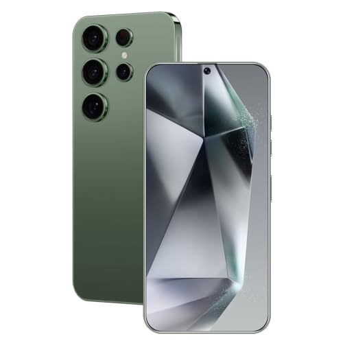 U24 Ultra Unlocked Phone 8GB+256GB Android Cell Phone 7 inch HD Screen Mobile Phone 50MP+24MP Camera 6800 mAh Extra Large Battery 5G Dual SIM (Titanium Green)