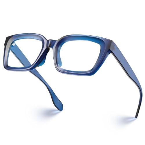 Image of VISOONE Chunky Square Anti Glare UV400 Blue Light Blocking Computer Glasses