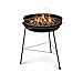 BBQ Grill Patio Portable Charcoal Outdoor Basic Barbecue Grill Round Durable Fire Bowl with Cooking Grate & Stand - Compact Garden, Caravan, Campervan & Camping Grill 13 inches