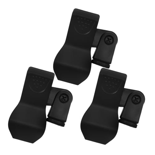 OSOLADY 3pcs Microphone Clip Holder with Conversion Cap Secure Mic Stand Attachment for Live Streaming Gaming Music Recording Noise Reduction Design for Enhanced Audio Clarity