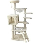 Amazon | 日本メーカー RAKU キャットタワー 宇宙船付き ハイ