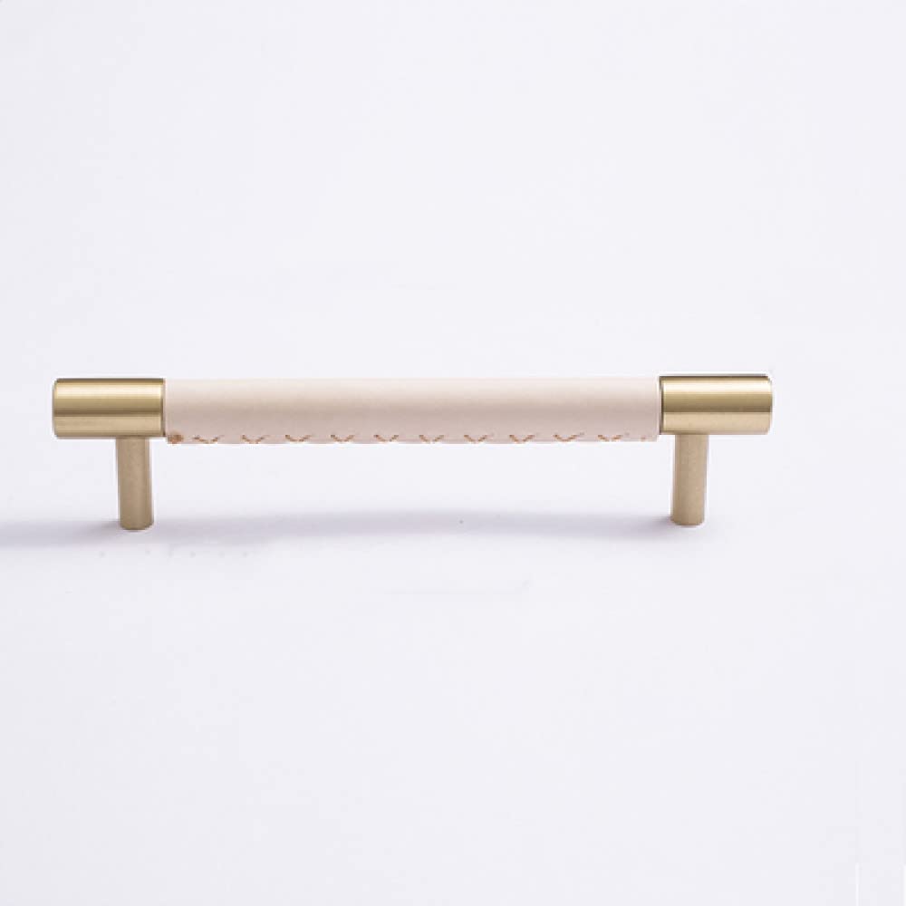 Poignée de meuble tiroir commode cuir souple 128mm design nordique